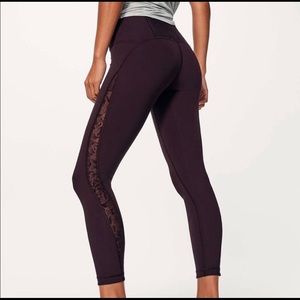 Lululemon Black Cherry Meant to Move leggings